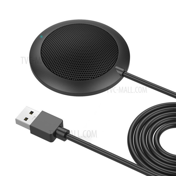 USB Computer Mic Omnidirectional Condenser Boundary Conference Microphone for Recording Gaming Skype