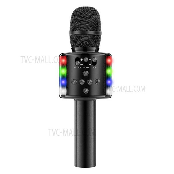 D168 Wireless Bluetooth Karaoke Microphone Handheld Mic Speaker - Black
