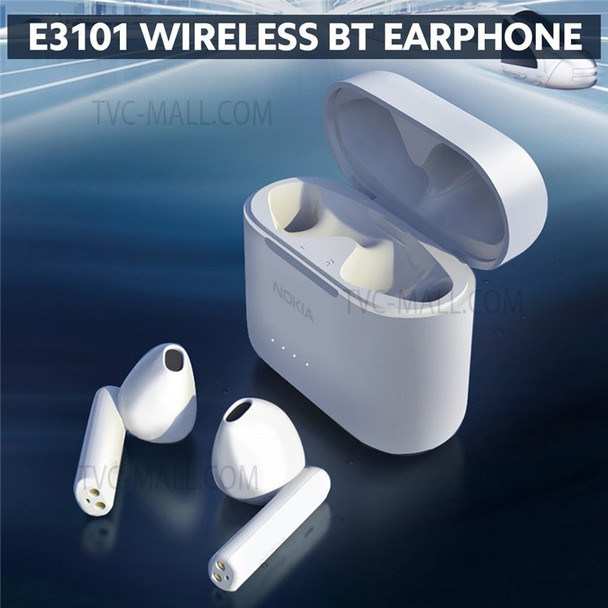 NOKIA E3101 Wireless Earphones Bluetooth Headphones Noise Reduction Semi-in-ear Sports Music Earbuds - Black