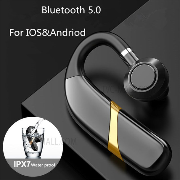 X9 Business Single Ear Wireless Bluetooth 5.0 Earhook Headset Voice Control Sweatproof Sports Music Calling Earphone