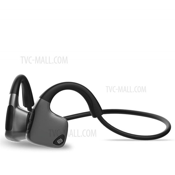 R9 Smart Bone Conduction Bluetooth Headphone Wireless Headset Neckband Earphone - Black