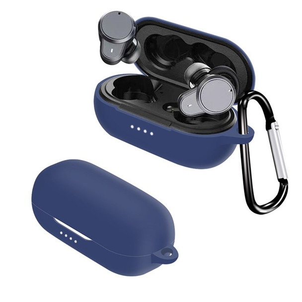 For JBL T280TWS / T280TWS Plus Silicone Protective Case Bluetooth Earphone Anti-scratch Cover - Dark Blue