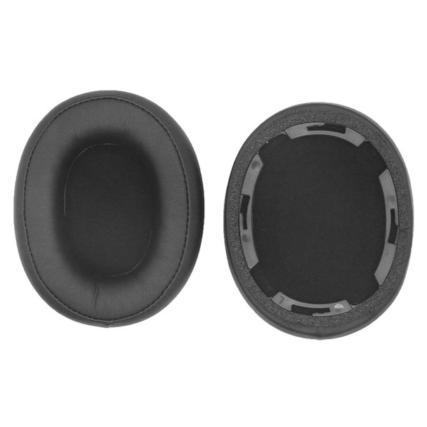 JZF-384 1 Pair of for Audio-Technica ATH-SR50/SR50BT Headphones Over Ear Cushion Protein Leather Replacement Earpads - Black