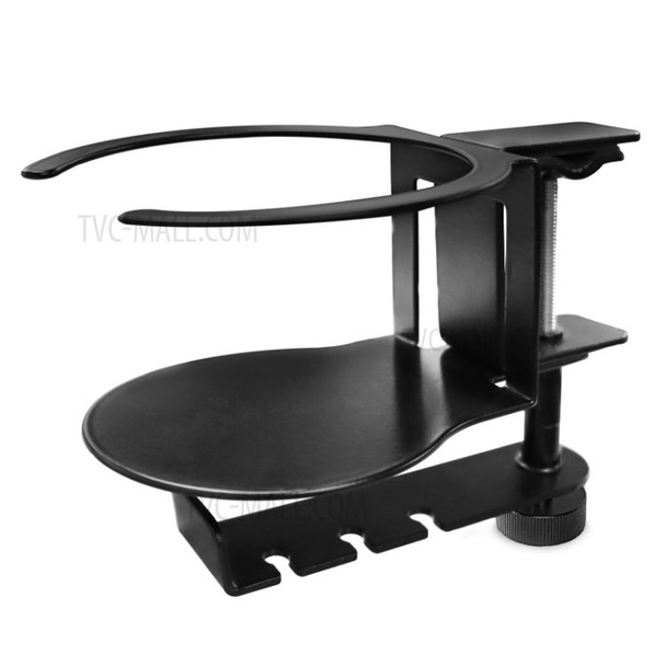 JD062 2 In 1 PC Gaming Headset Stand 360 Degree Rotating Headphone Cup Holder