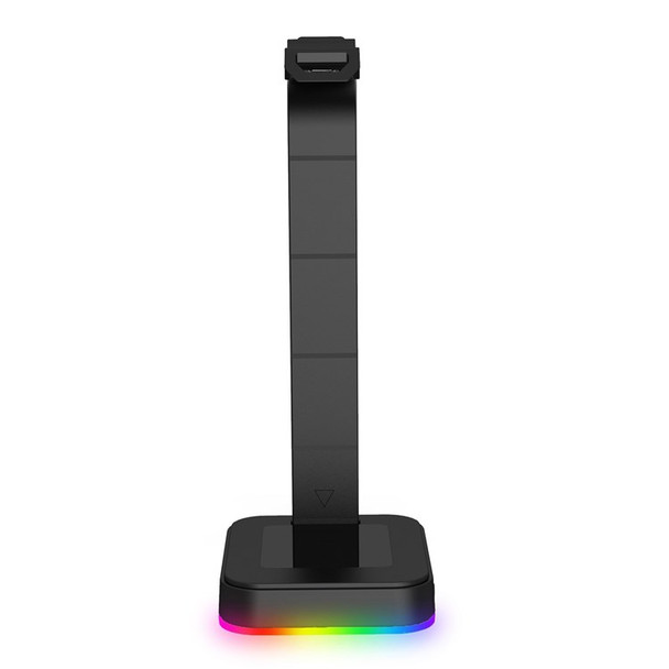 RGB Gaming Headset Stand with USB/Type-C Ports Headset Holder Hanger with Stable Base