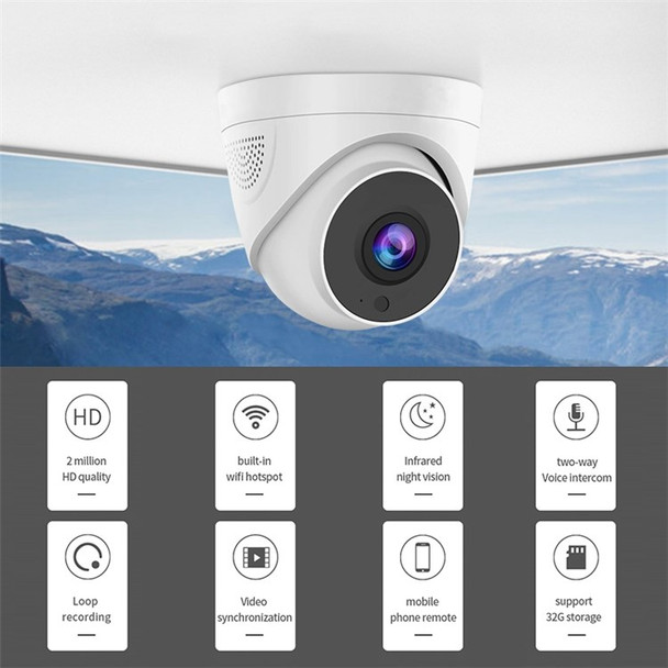 A5 Home Security 1080P Camera 2MP HD Indoor WiFi Pet Baby Monitor 2 Way Audio Motion Detection - UK Plug