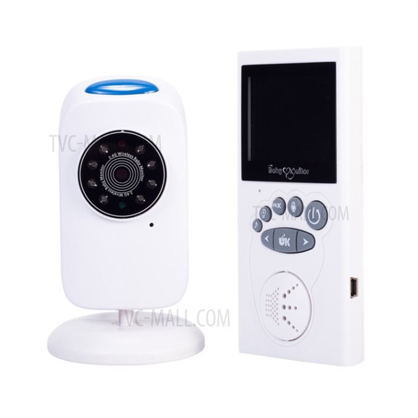 GB101 2.4 inch LCD Video Baby Monitor Wireless 2 Way Voice Intercom Baby Security Camera - UK Plug