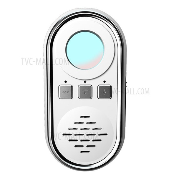 S200 Hidden Spy Camera Detector Spy Finder Scanner Vibrate Sound Alarm - White