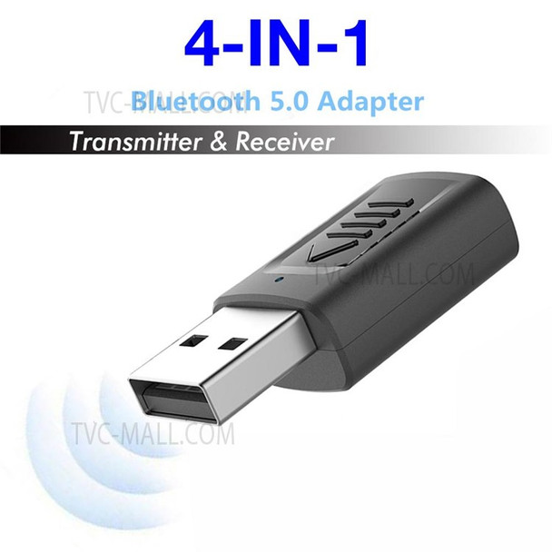 M315 4 In 1 Wireless Bluetooth 5.0 Audio Transmitter Receiver Portable Mini AUX USB Stereo Audio Adapter for TV Car PC Headphones