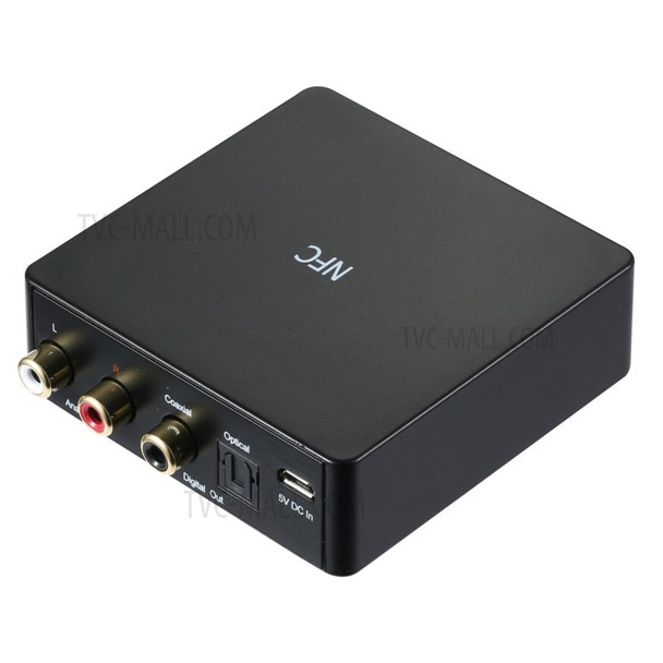 Digital Wireless APTX Bluetooth Music Receiver Wireless BT4.1 Audio Converter with Optical Coaxial Analog Output