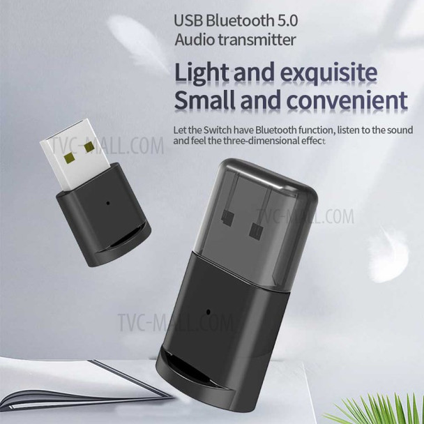 B53 USB Bluetooth Audio Transmitter BT5.0 Wireless Music Adapter for PC Switch