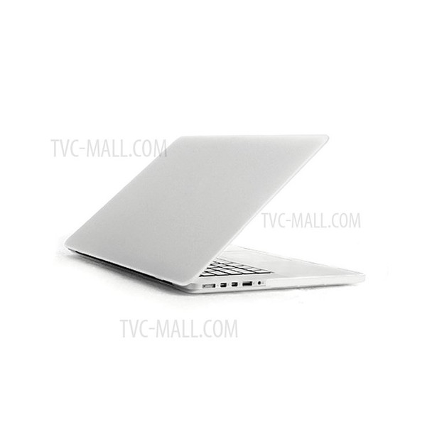 ENKAY HAT PRINCE Matte PC Full Body Case + Keyboard Film + Anti-dust Plugs for MacBook Pro 13.3" Retina A1425 - White