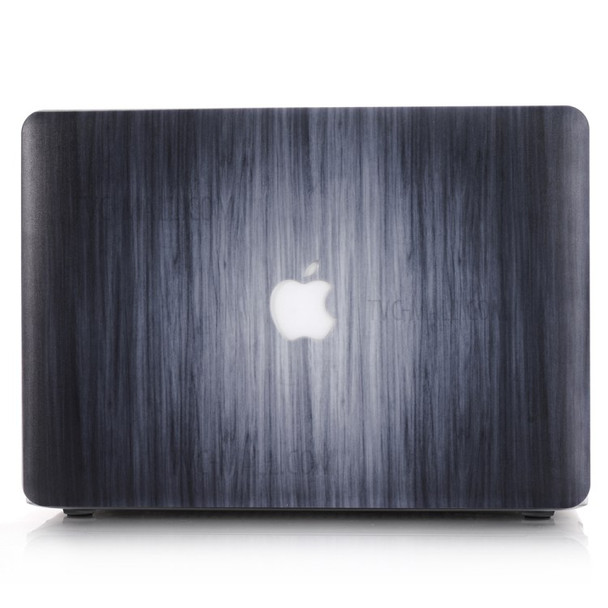 Wood Texture Hard Shell Case for MacBook Air 13.3-inch A1369 A1466 - Gradient Black