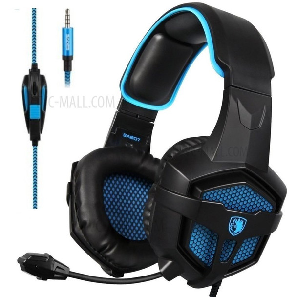 SADES SA807 Gaming Headset Headphone Stereo Sound 3.5mm Wired with Mic for PC/New Xbox One/PS4