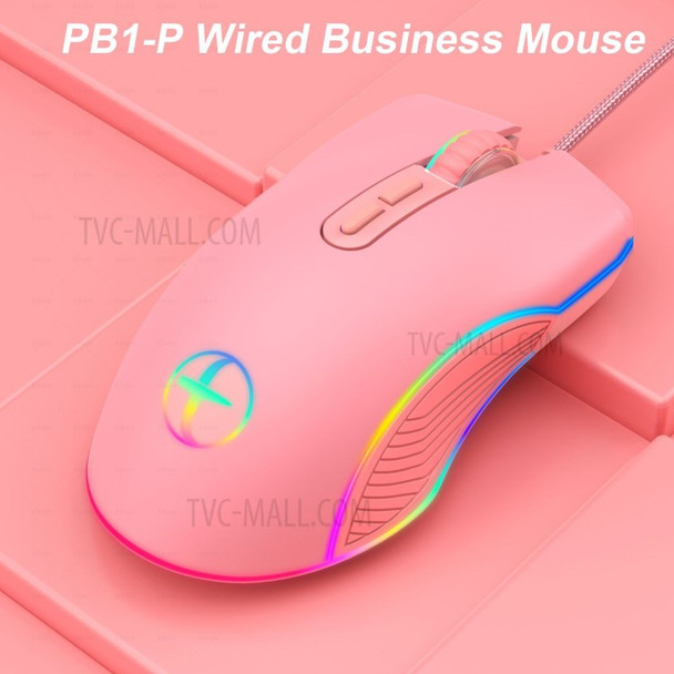 4 DPI Ergonomic Wired Mouse with RGB Backlit for Gamer Office Worker - Type C