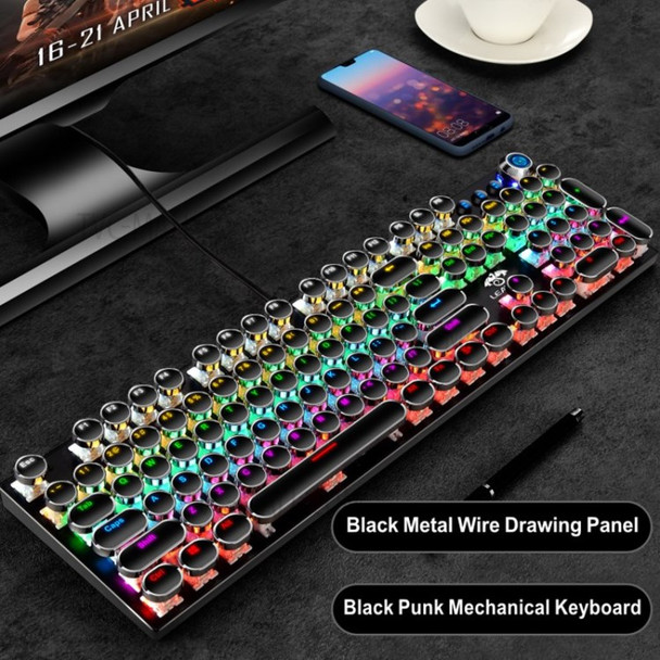 LEAVEN K990 USB Wired Back Light Gaming Keyboard with 104 Keys- Black