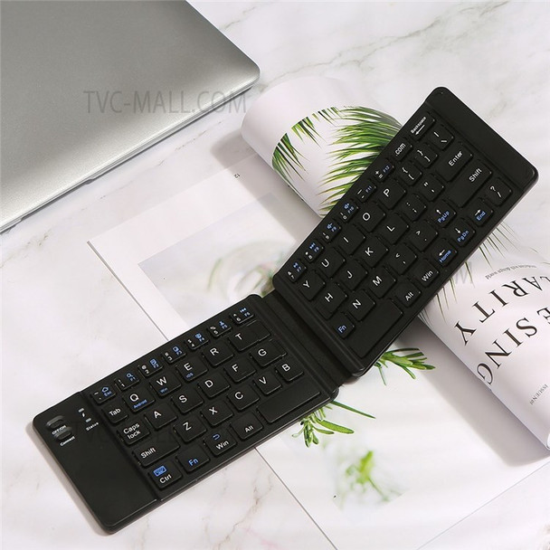 Folding Bluetooth Keyboard Intelligent Matching Home Office Keyboard with Long-lasting Battery Life - Black