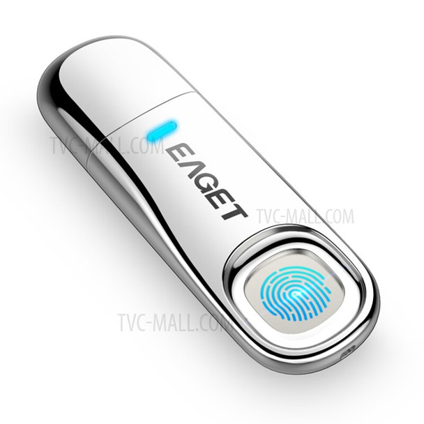 EAGET FU60 Fingerprint Encryped Flash Drive USB 3.0 U Disk Portable Metal Memory Stick for Laptops Computers - 32G