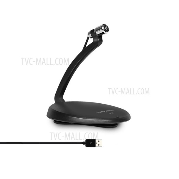 YANMAI SF-911B USB Folding Design Desktop / Lavalier Microphone with Tie-clip for Skype Webcast etc.