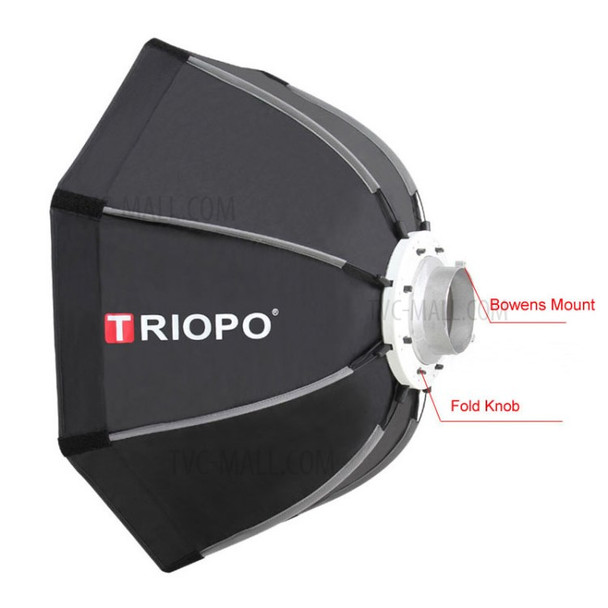 TRIOPO K120 120cm Octagon Softbox Diffuser Reflector w/Bowens Mount Light Box for Photography Studio