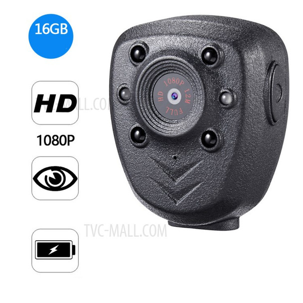 HD 1080P Night Vision Camera Meeting Outdoor Aerial Photography Mini DV Camera Built-in 16G Micro SD Card