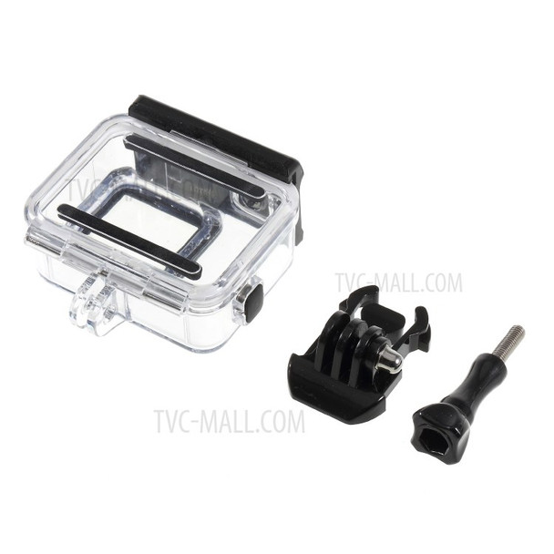 Waterproof Housing Case with Touchable Back Door for GoPro Hero 7 White / Silver