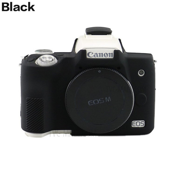 Soft Silicone Camera Cover Case for Canon EOS M50 - Black