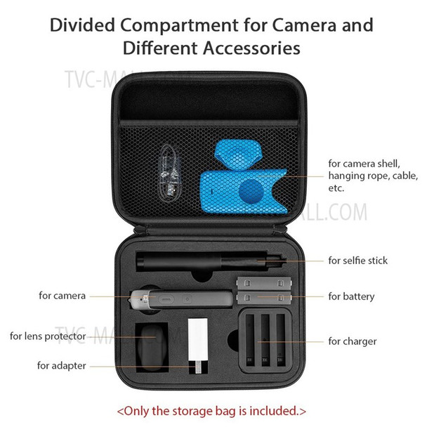 Panoramic Camera Case Camera Accessories Durable Carrying Storage Bag Replacement for Insta360 ONE X2