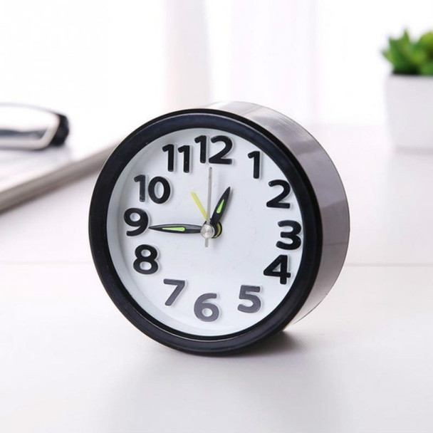 Creative Minimalist Mute Alarm Clock(Round Black)