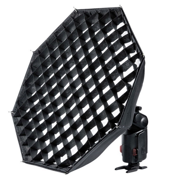 GODOX AD-S7 Umbrella Octagon Softbox Reflector with Honeycomb Grid for Speedlight Flash - Black