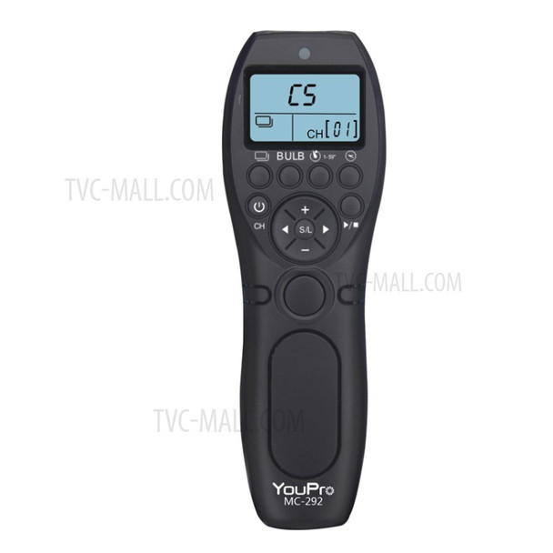 MC-292 2.4G Wireless Remote Control LCD Timer Shutter Transmitter + Receiver for Nikon/Canon/Sony/Panasonic