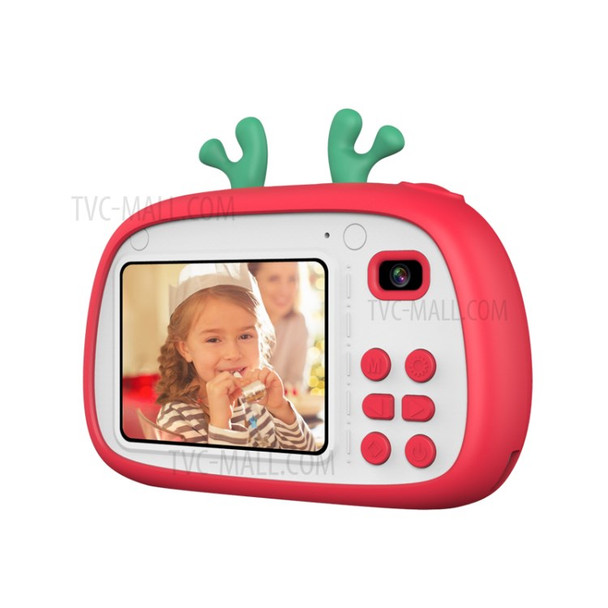 A9 Cartoon Christmas Style 2.4-inch HD Display 18MP Children Mini Camera