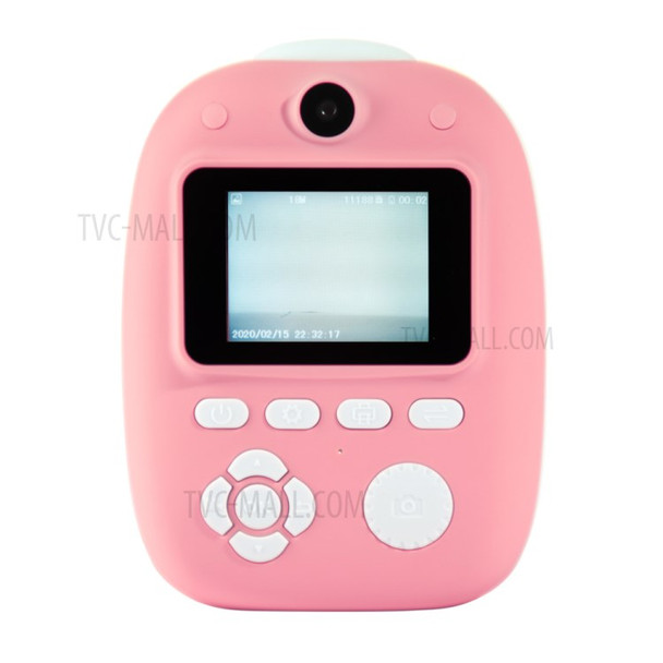 D10 2inch LCD Screen Instant Printing Digital Camera Children Mini HD Video Camcorder - Pink