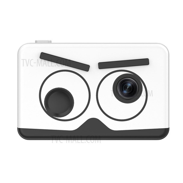 X22 Cartoon Eyes 2.0inch IPS Screen Children Camera Rechargeable Dual Lens Camcorder - White