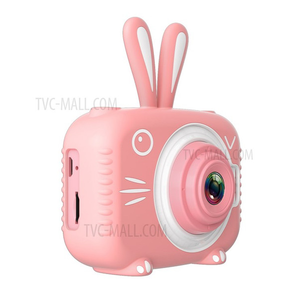 X5 Kids Digital Camera Cartoon Animal 20 Million HD Pixels Children Boys Girls Video Recorder Camcorder Toy - Pink