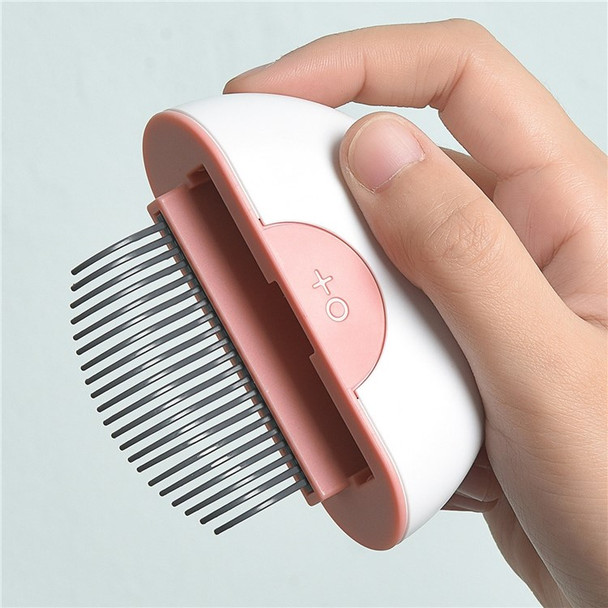 Cat Comb Pet Long Hair Removal Massaging Shell Comb Dog Soft Deshedding Brush Grooming - Coffee / Type 2