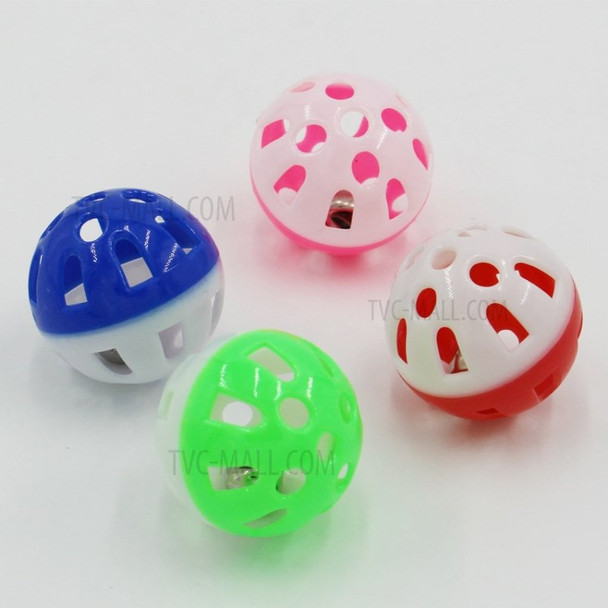 3.6cm Pet Toy Cat Dog Ball with Bell - Random Color