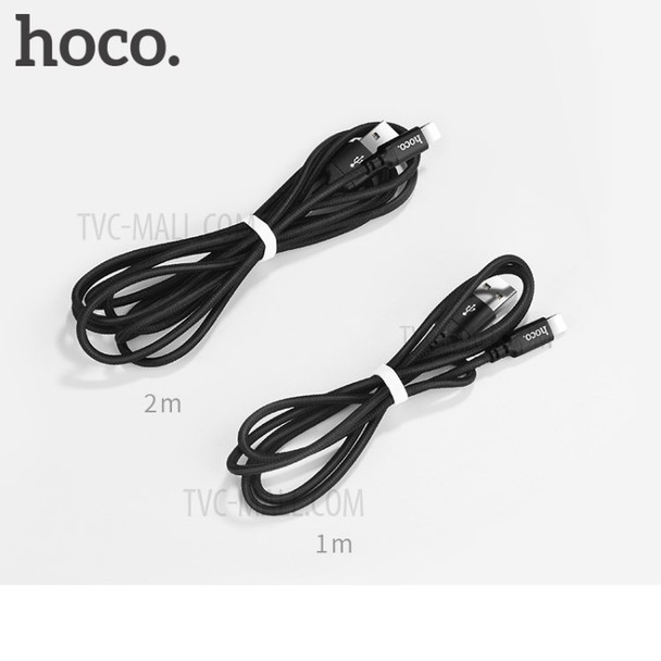 HOCO X14 Times Speed Lightning 8pin Charging Cable for iPhone X/8/8 Plus etc. - Black