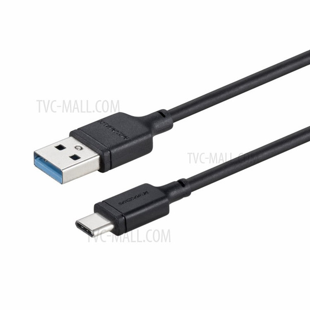 MOMAX 1M USB Type-C to USB-A Data Sync Charging Cable for Samsung Huawei Xiaomi - Black