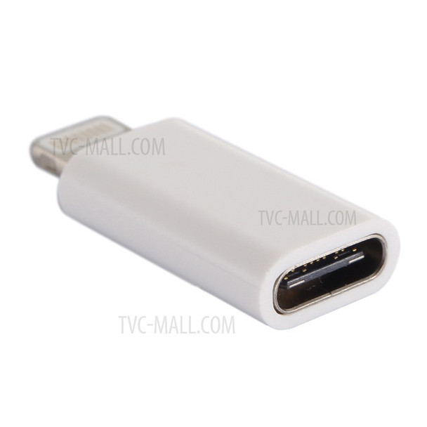 HAT PRINCE Mini USB 3.1 Type-C to Lightning 8 Pin Converter Adapter (HC-6) - White