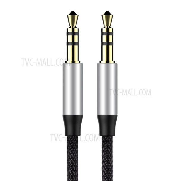 BASEUS M30 1m Male to Male Audio Cable for Phones, Tablets, PC devices - Black