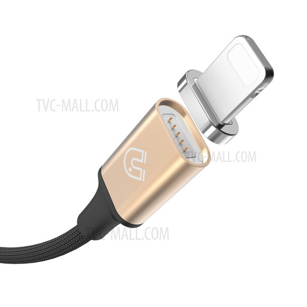 BASEUS 2A Lightning 8pin Magnetic USB Cable for iPhone 7 / 7 Plus etc. (1.2M) - Gold Color