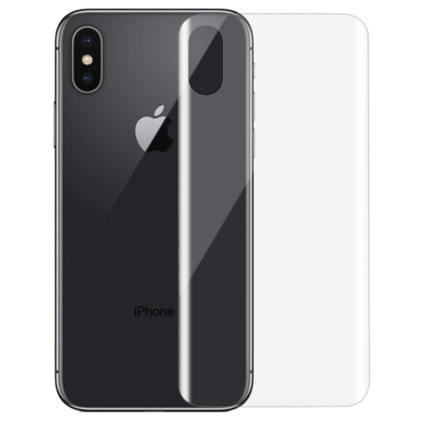 For iPhone X 0.1mm HD 3D Curved PET Back Full Screen Protector
