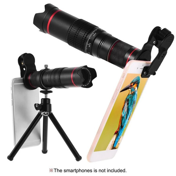 22X Portable HD Monoculars Telephoto Lens Mobile Phone Photography Camera Lens with Tripod