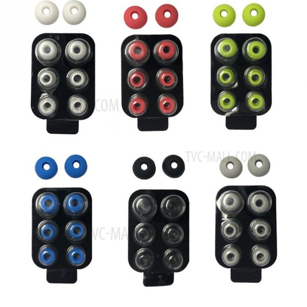 4 Pairs Non-slip In-ear Silicone Earbud Cap Tip Cover Set for Beats Power 2/3 - Black