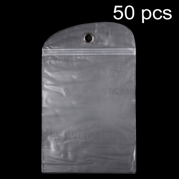 50Pcs/Lot Ziplock Clear Package Bag for iPad Air 2 / Samsung Galaxy Tab 10.1 P7100 Cases, Size: 22 x 17.5cm