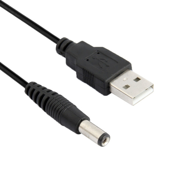 USB Male to DC 5.5 x 2.1mm Power Cable, Length: 60cm