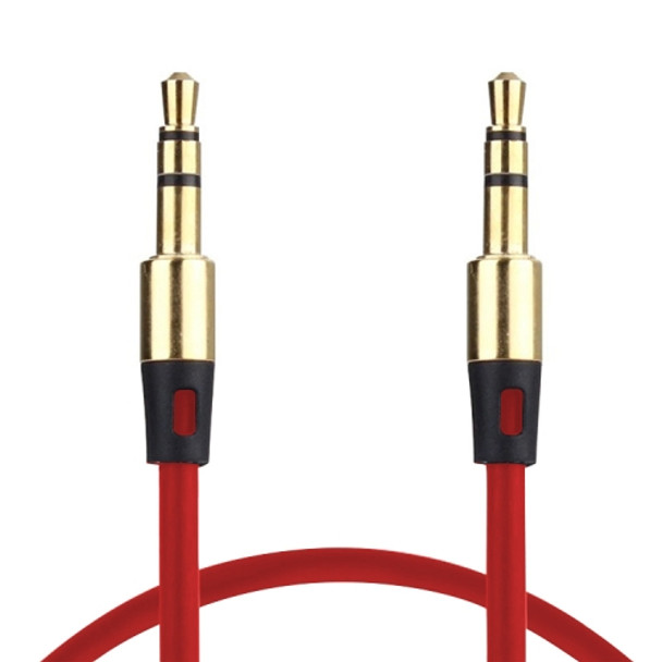 3.5mm Gold Plating Jack Earphone Cable for iPhone/ iPad/ iPod/ MP3, Length: 1m(Red)