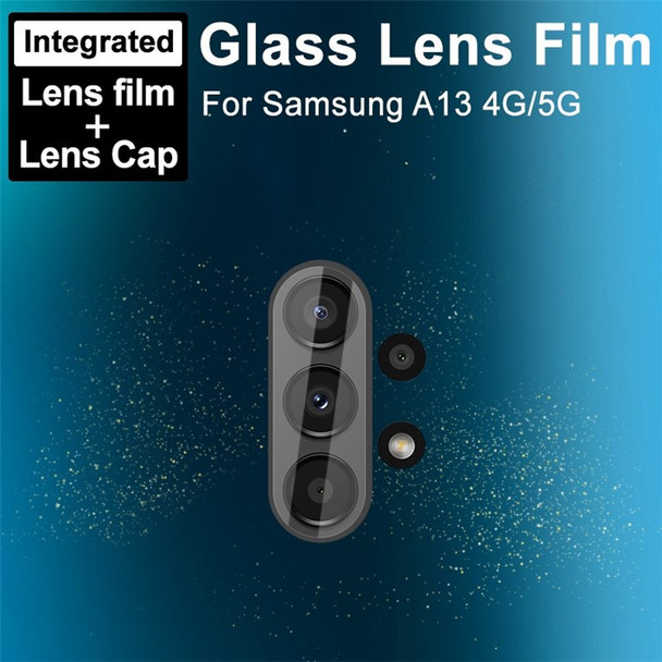 IMAK For Samsung Galaxy A13 4G/5G Rear Lens Film Integrated Tempered Glass Camera Lens Protector + Acrylic Lens Cap