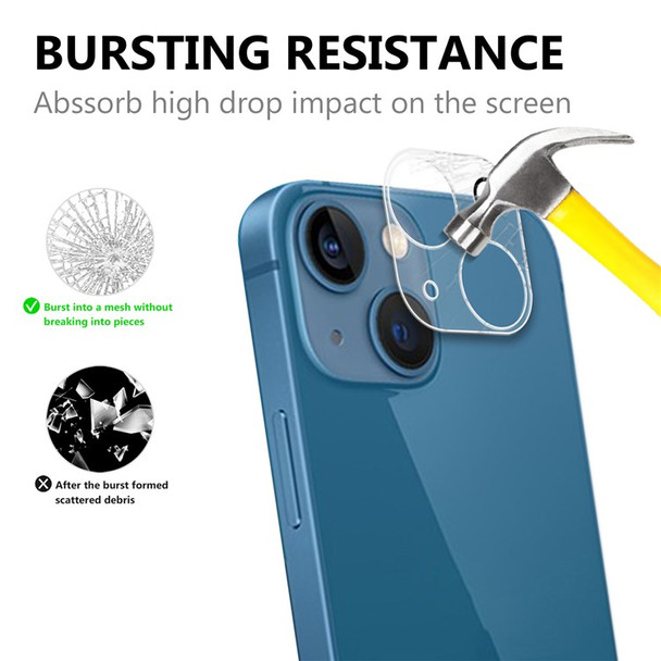 For iPhone 14 Max 6.7 inch Full Covering High Transparency Anti-explosion AGC Glass Rear Camera Lens Protector